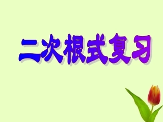 《二次根式复习》课件12