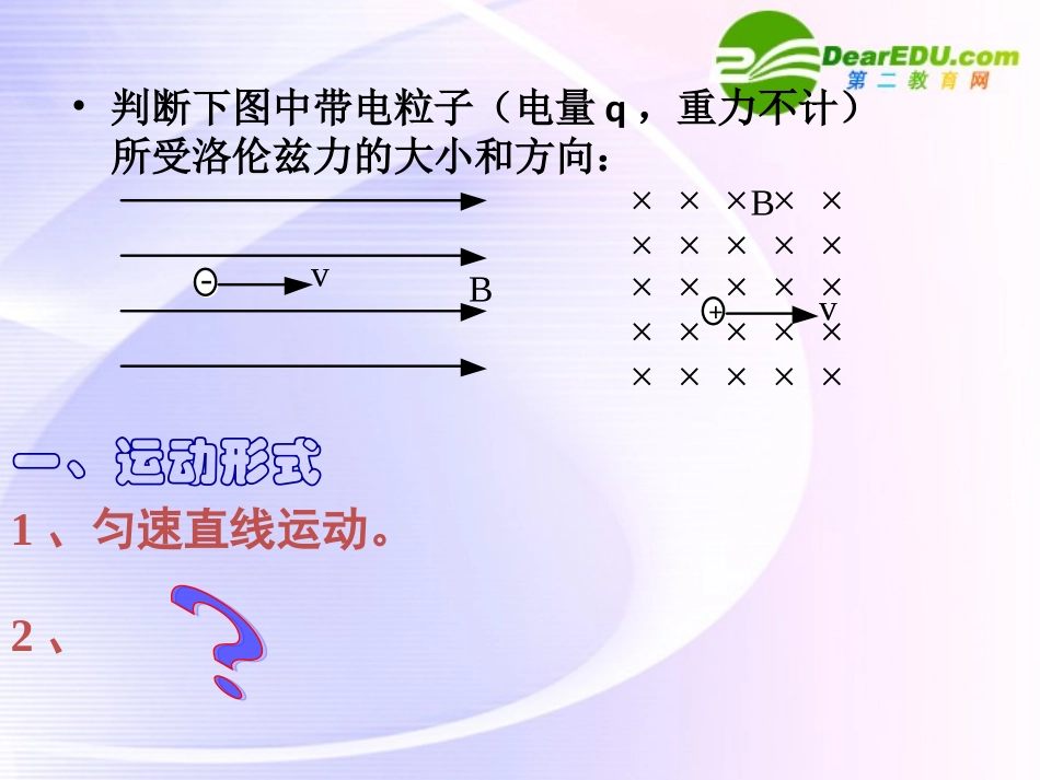 高中物理-带电粒子在匀强磁场中的运动课件-新人教版选修3_第3页