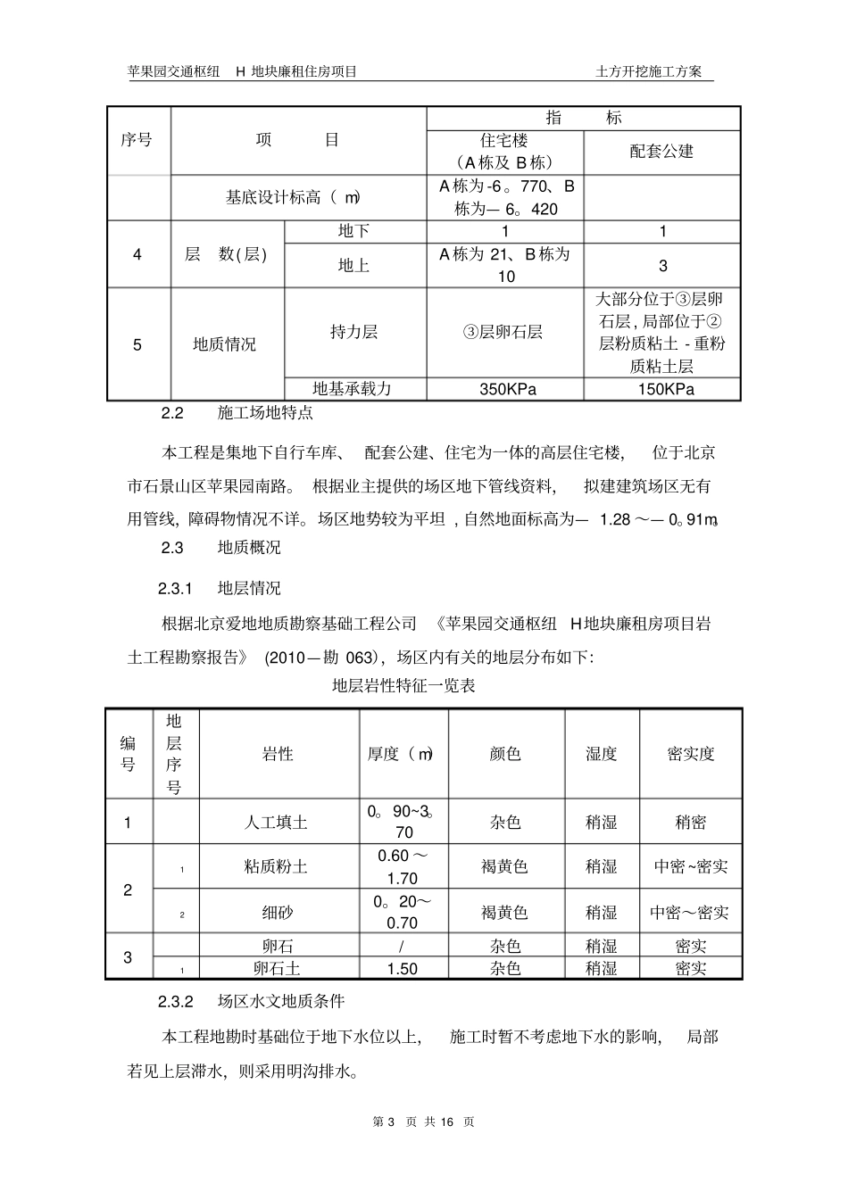 土方开挖施工方案土钉墙_第3页