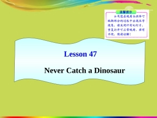 陕西省汉中市陕飞二中九年级英语上册《Unit6-Accidents》lesson-47新课标同步授课课件-冀教版