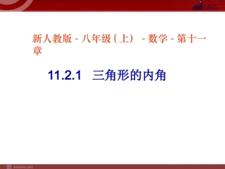 课件.2.1三角形的内角-(2)