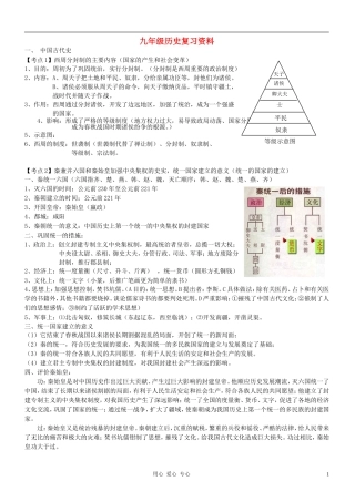 广东省汕头市2012中考历史-总复习-人教新课标版