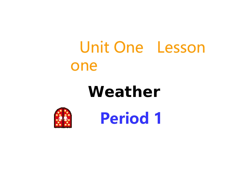 Lesson1Weather_第1页