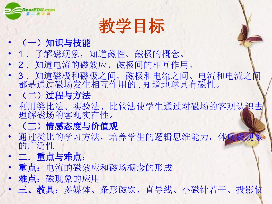 高中物理-3.1《磁现象和磁场》课件(1)-新人教版选修3-1_第2页