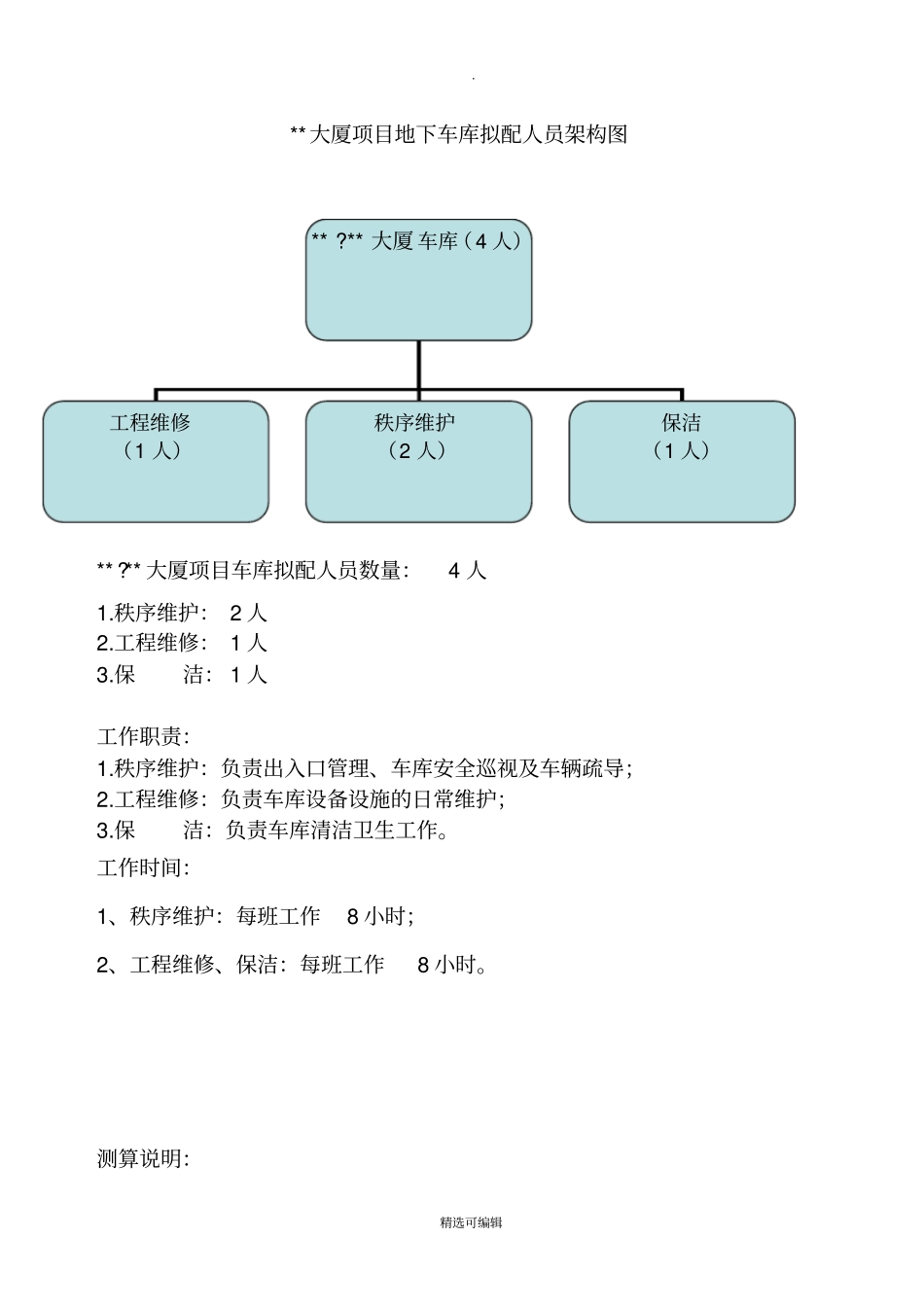 地下停车场成本核算_第3页
