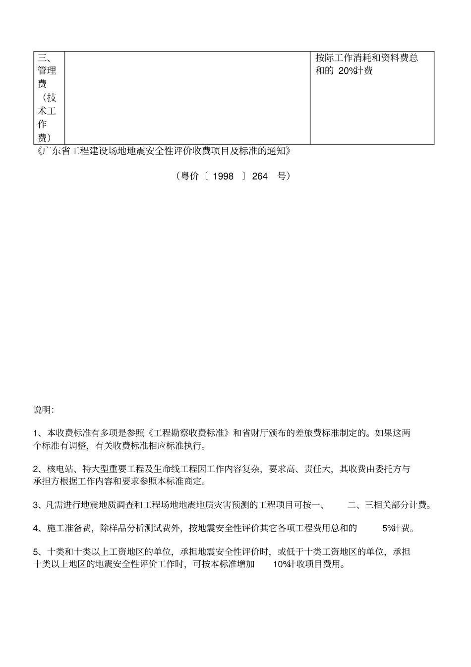 地震安全评价收费表_第2页