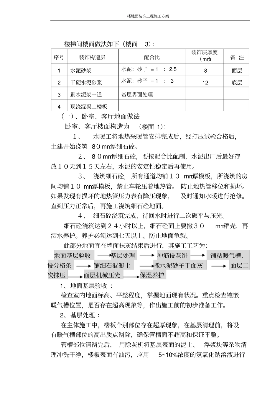 地面装饰工程施工方案_第2页