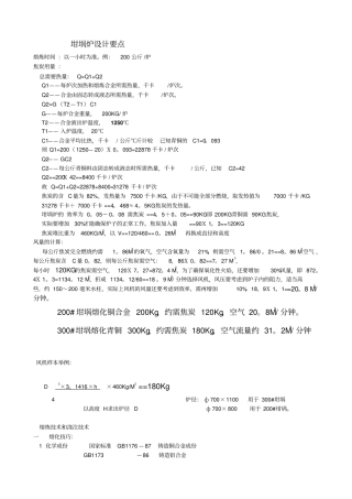 坩埚炉设计要点