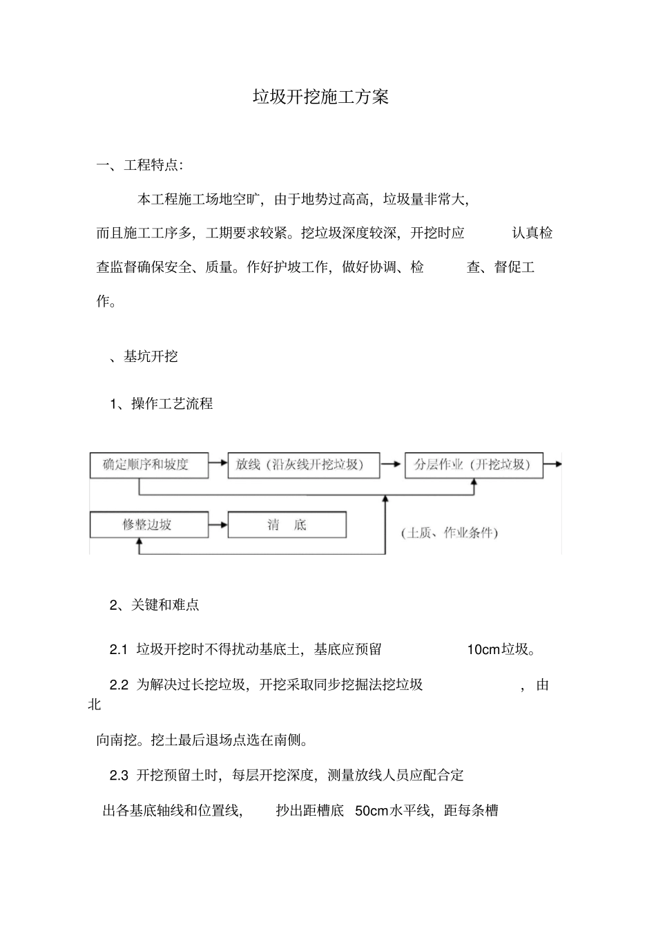 垃圾开挖回填专项施工方案_第2页
