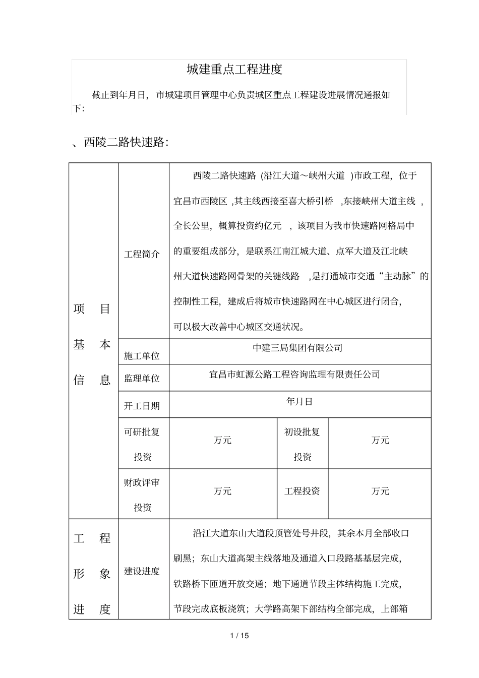 城建重点工程进度20180325_第1页