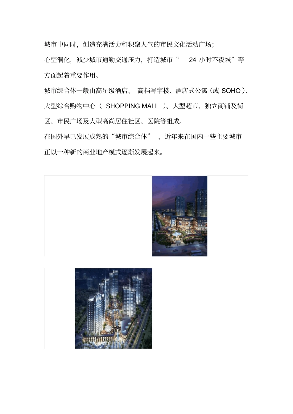 城综合体项目策划书_第2页