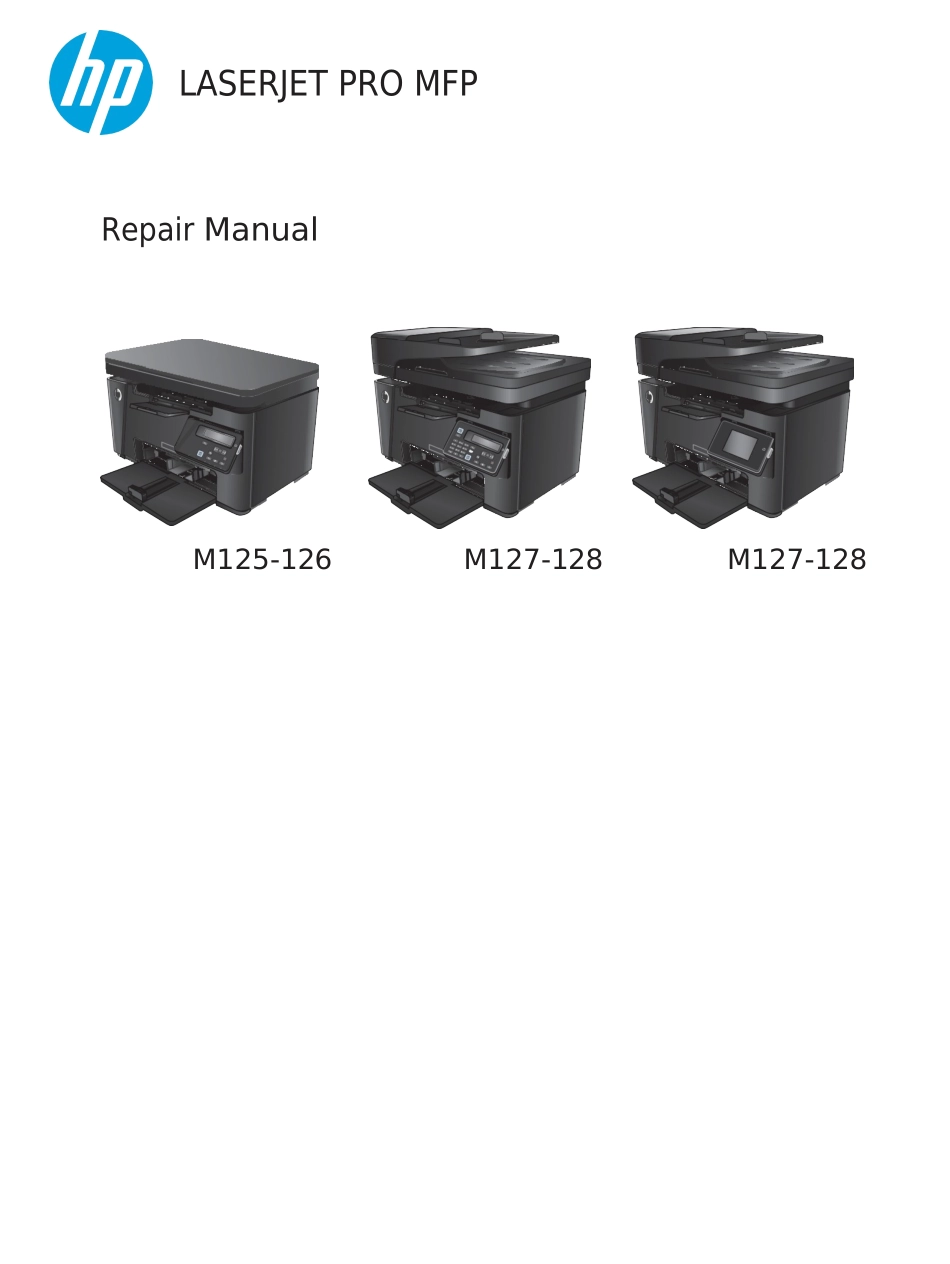 HP_LJ_M125-126-127-128_RM打印机维修手册中文版_第1页