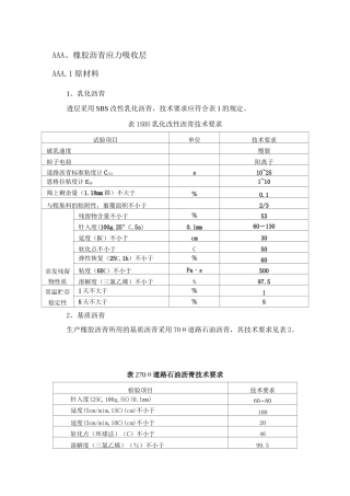 橡胶沥青应力吸收层