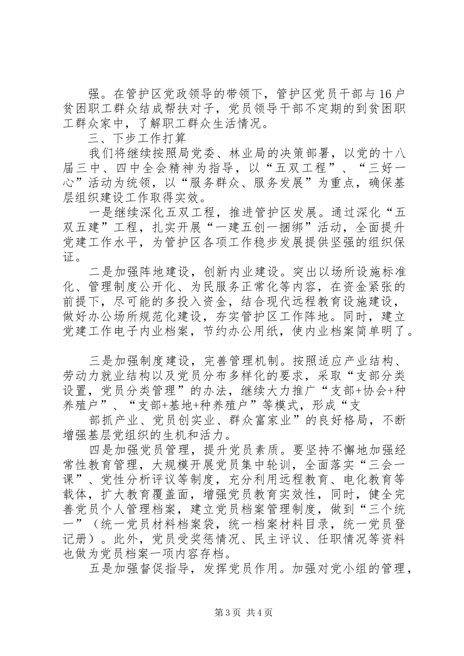 基层组织建设提升年总结 _第3页