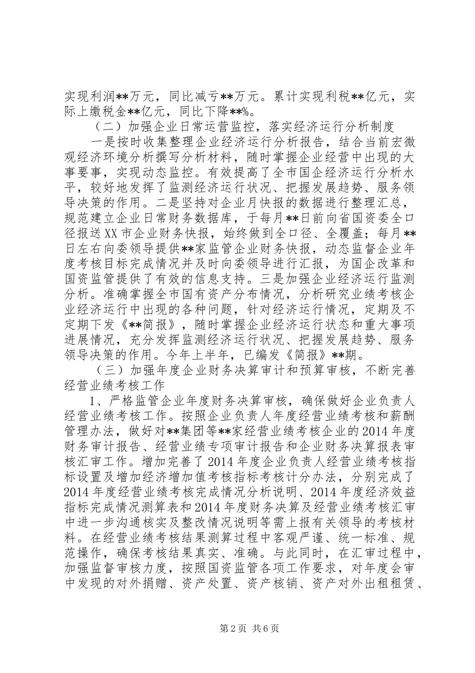 国资委财务审计工作总结 _第2页