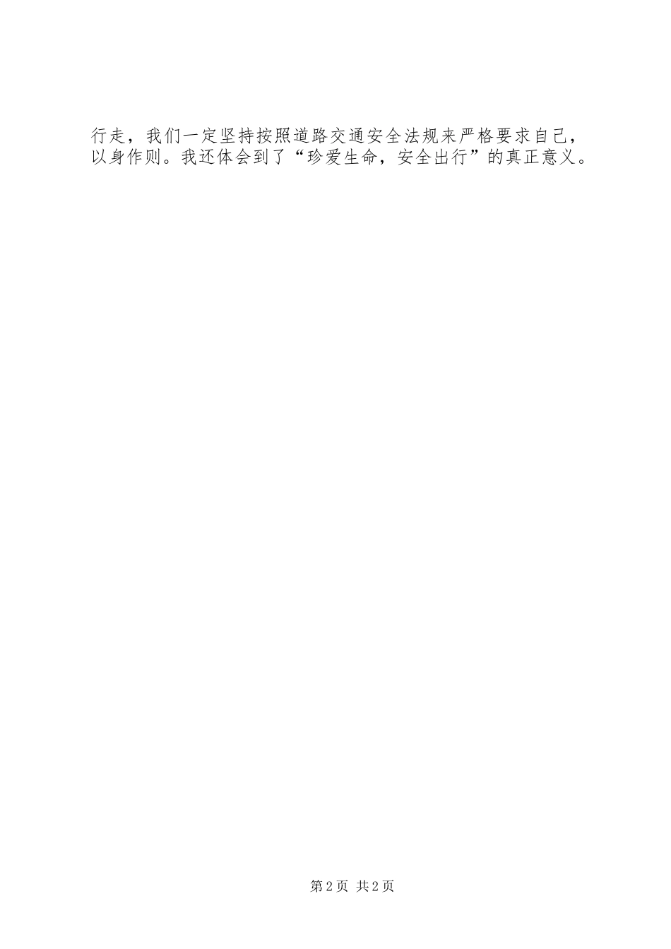 交通安全的体会心得3_第2页