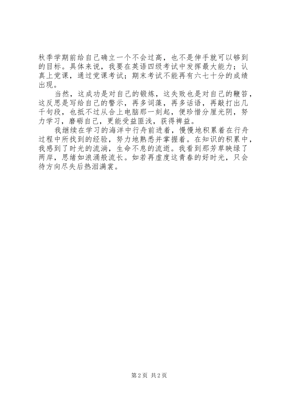 《反思、总结与目标》 _第2页