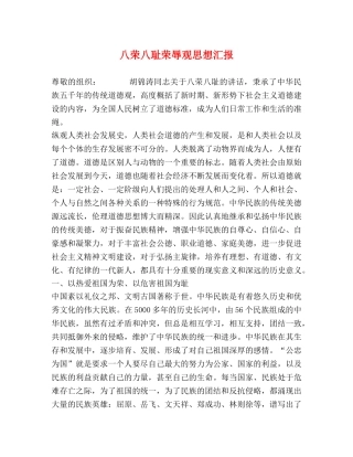 八荣八耻荣辱观思想汇报 (000001)