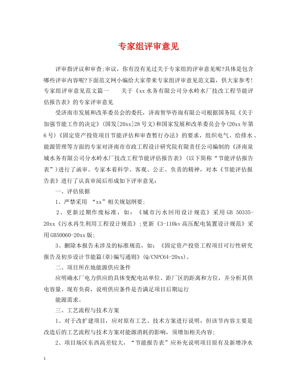 专家组评审意见_第1页