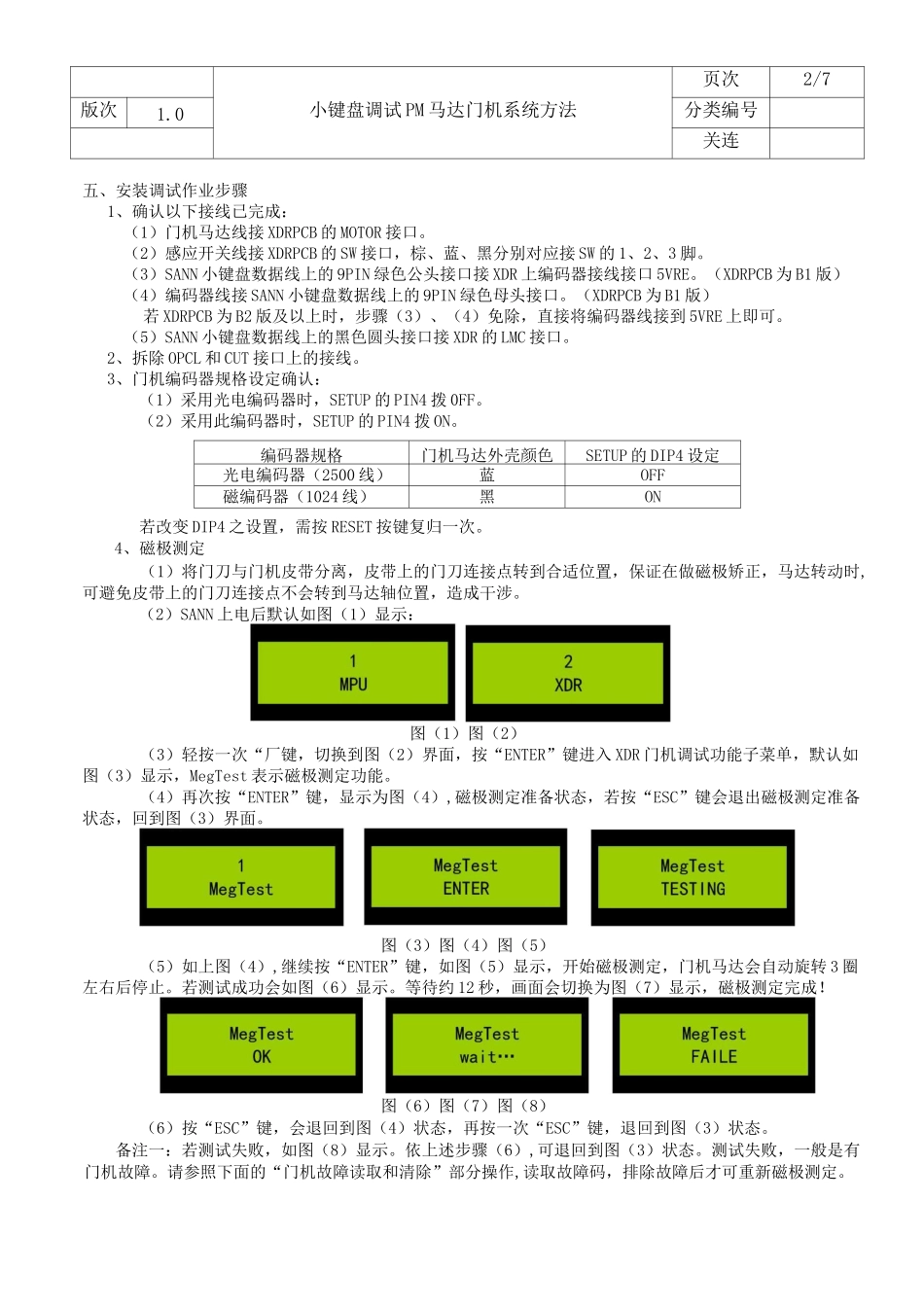 永大XDR门机调试_第2页