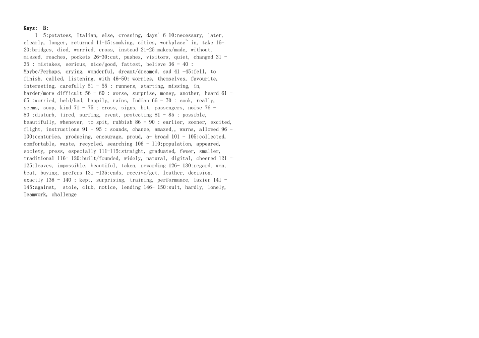 中考英语 重点词汇练习填空300题下 人教新目标版_第3页