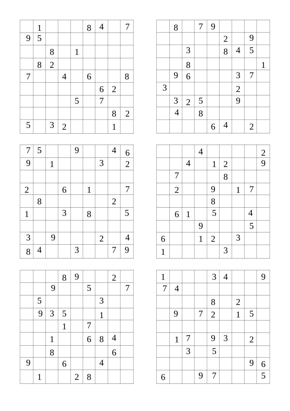 数独题目—难度系数_第1页