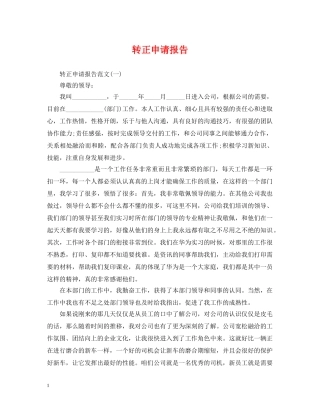 转正申请报告2 