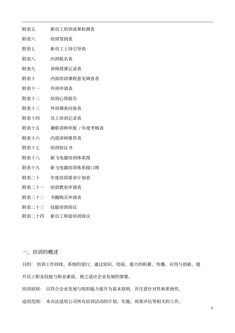 培训管理体系手册_第2页