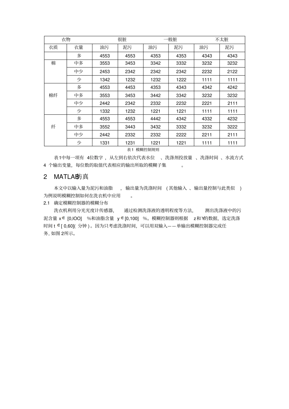 基于MATLAB的模糊控制洗衣机的设与仿真资料_第3页