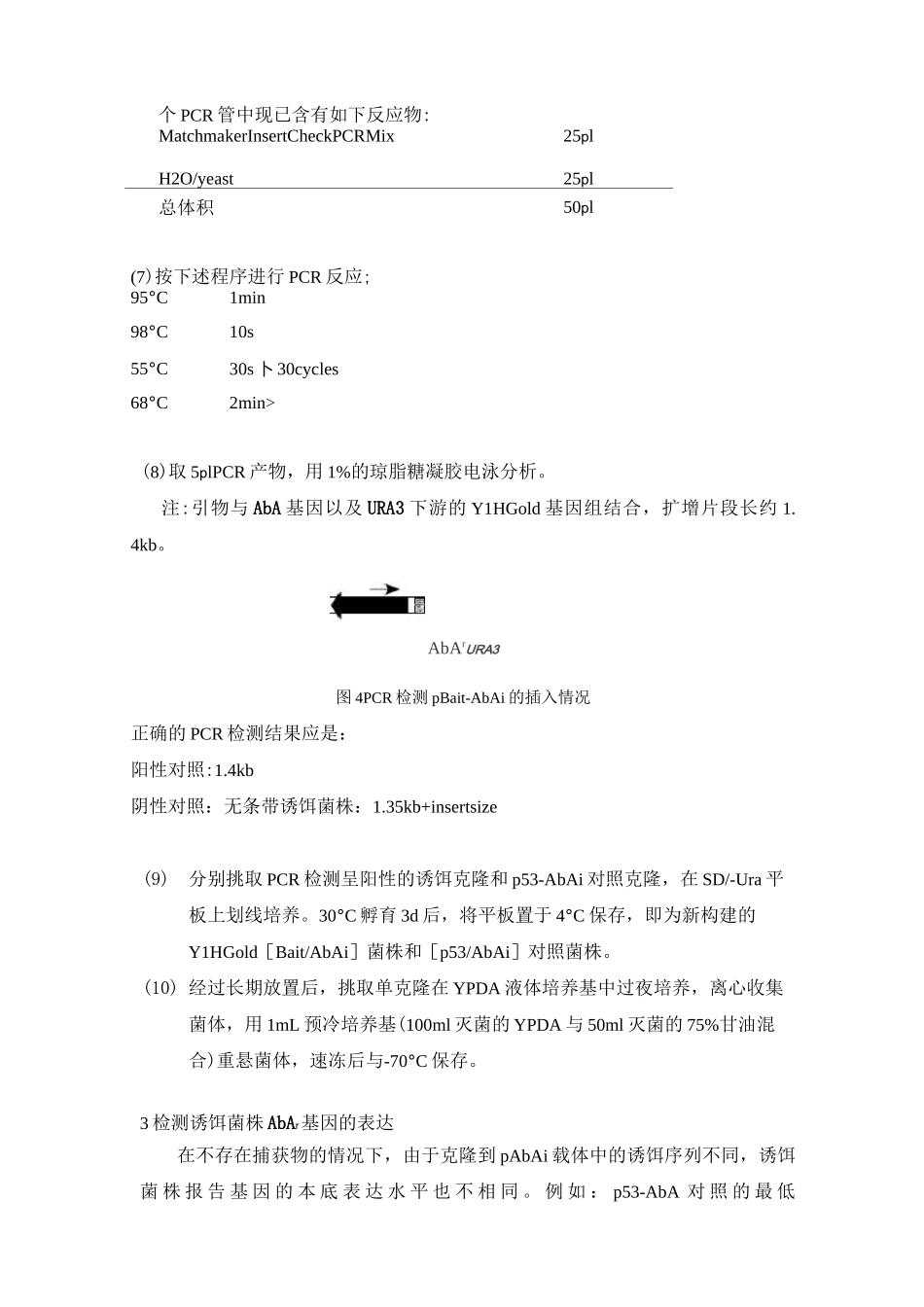 酵母单杂交-实验步骤总结_第3页