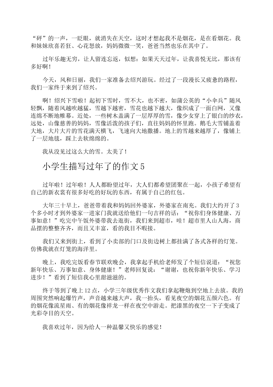 小学生描写过年了的作文_第3页