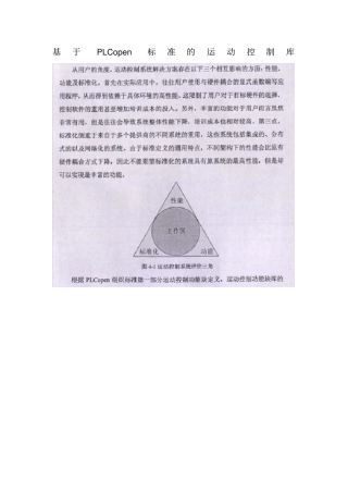 基于PLCopen标准的运动控制库