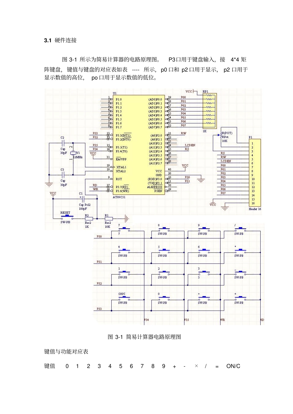 基于单片机的计算器设计_第1页