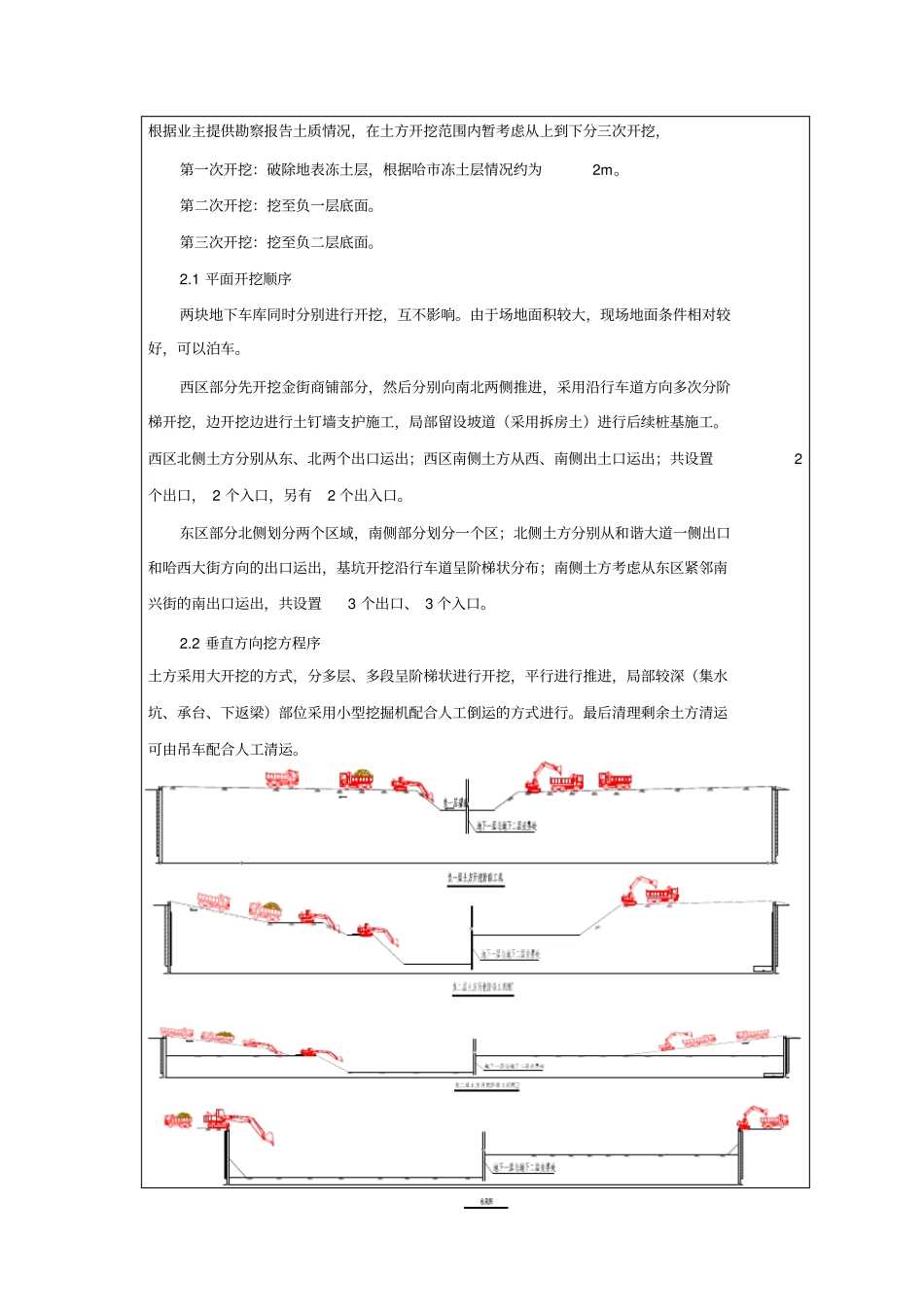 基坑支护土方开挖技术交底_第2页