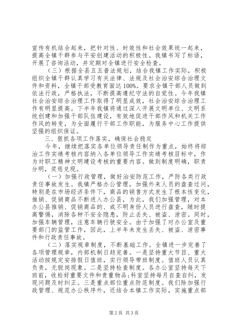 202X年社会治安综合治理总结_第2页