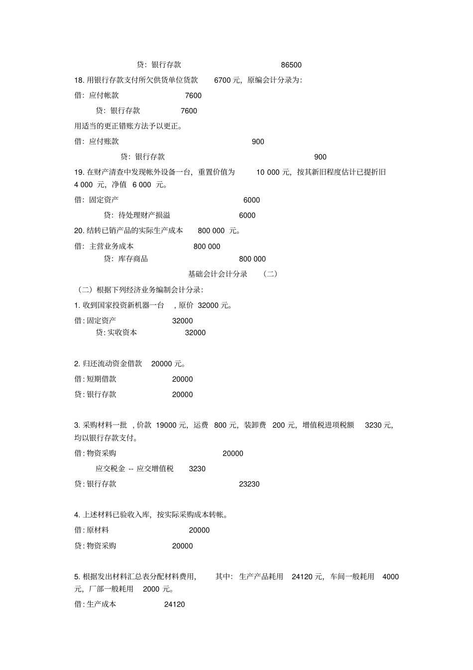 基础会计分录大全1_第3页