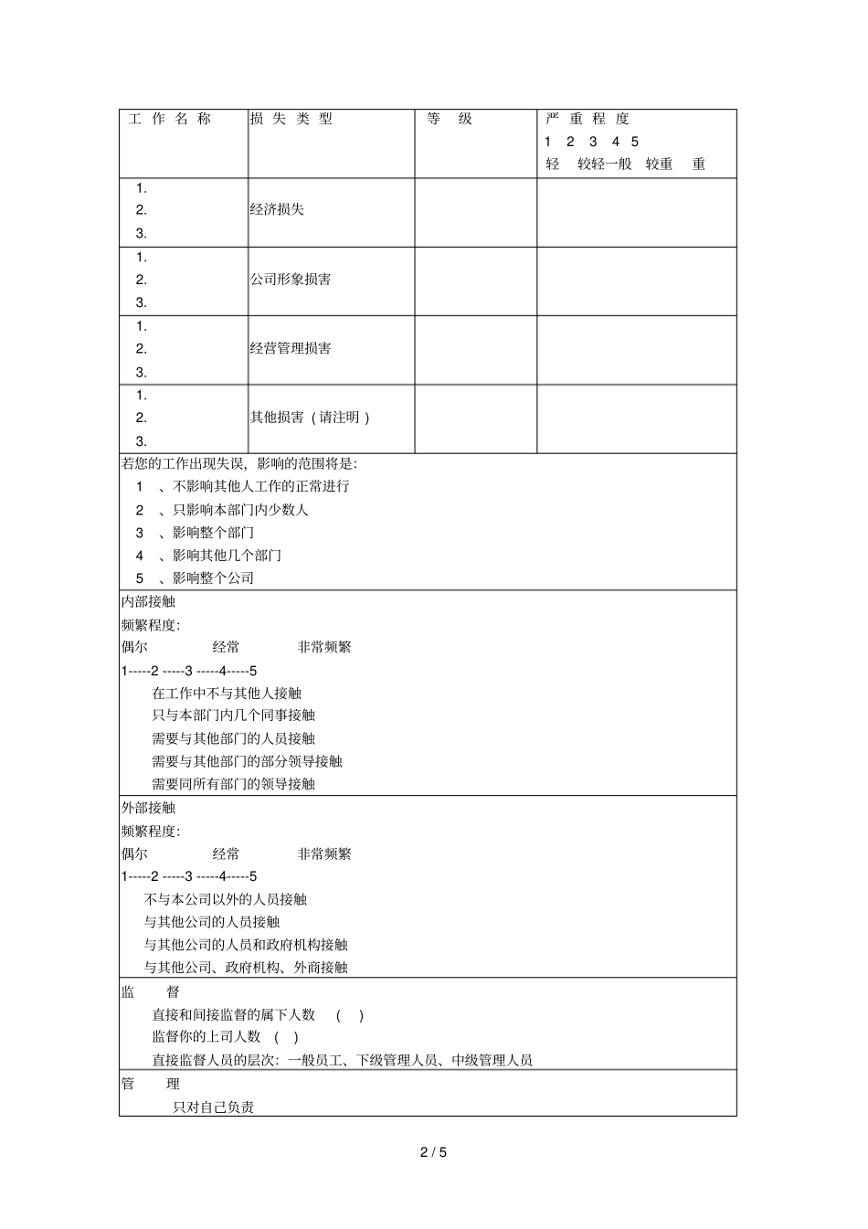 基础工作分析调查问卷_第2页