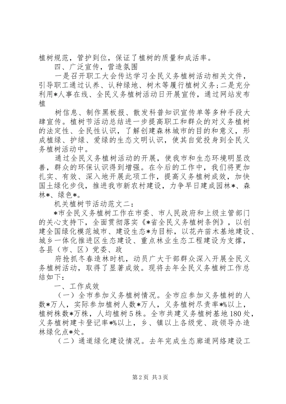 XX年机关植树节活动总结五篇 _第2页