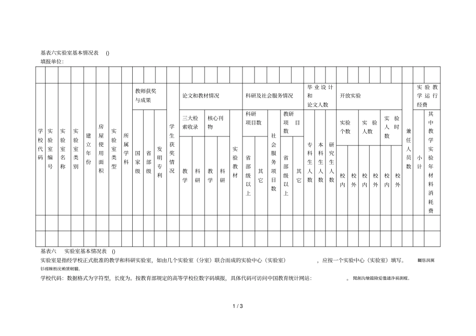 基表六试验室基本情况表SJ6_第1页