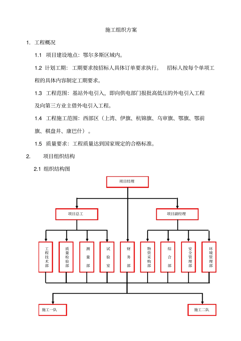 基站外电引入工程施工组织设计66_第2页