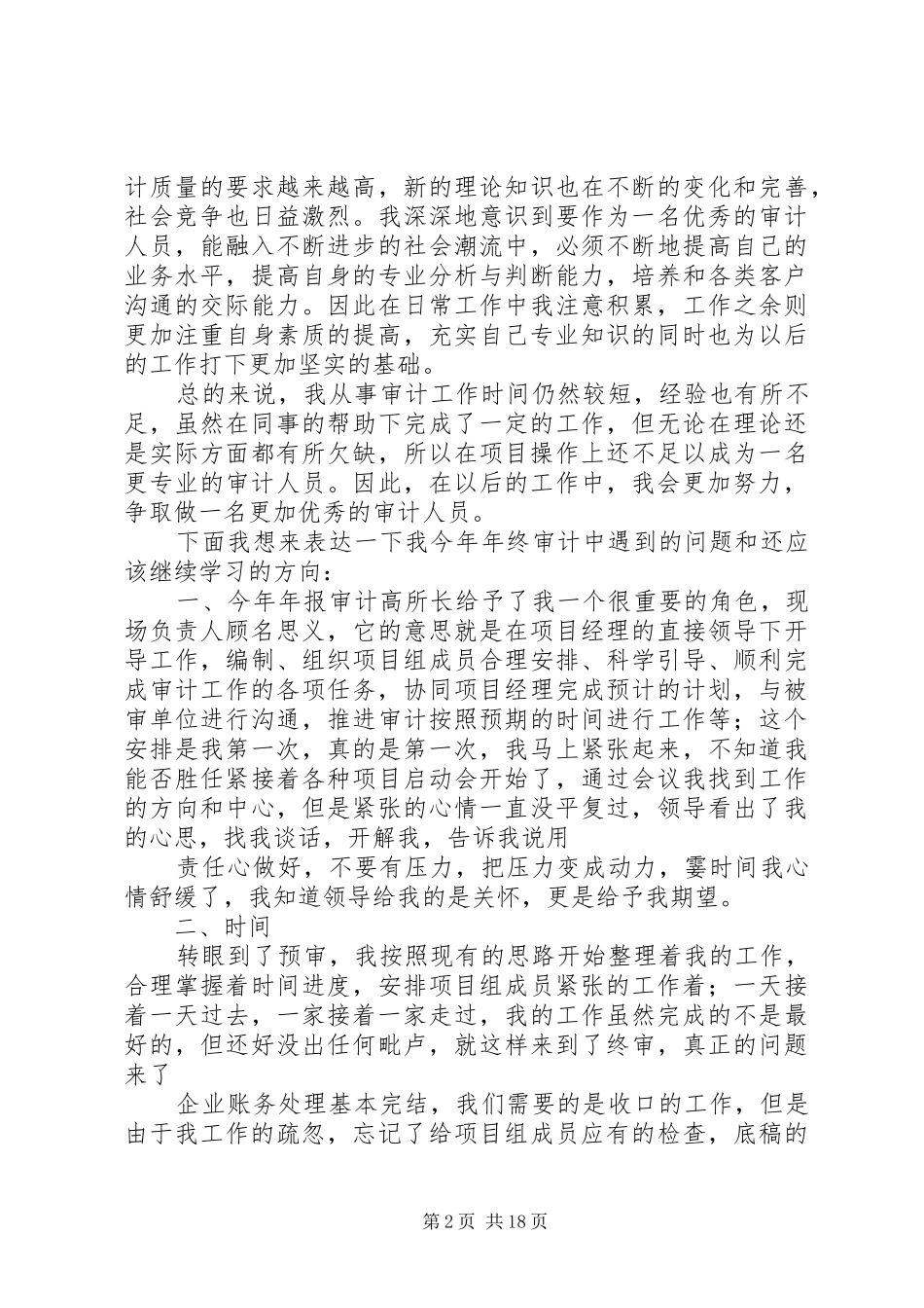 XX年审计工作总结(工作总结,年审) _第2页