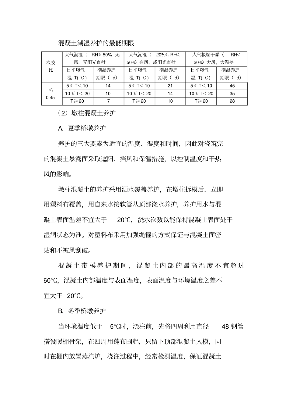 墩柱混凝土养护方案_第2页