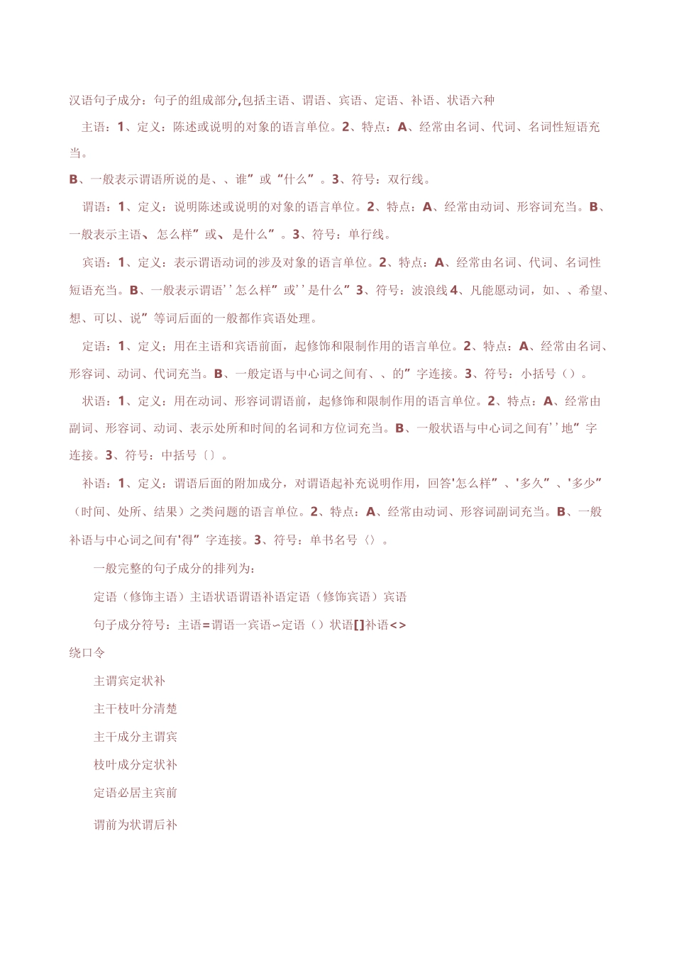 汉语句子成分_第1页