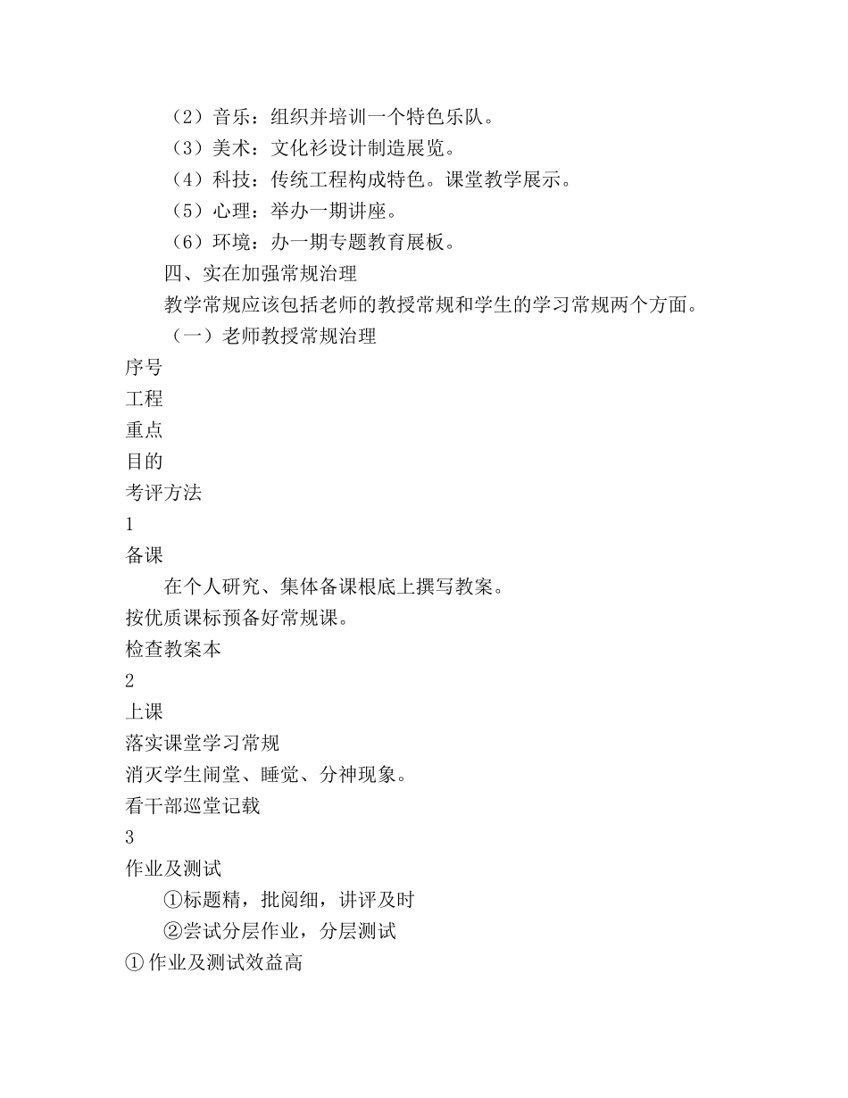 学年度下学期教务处工作参考计划范文 _第2页