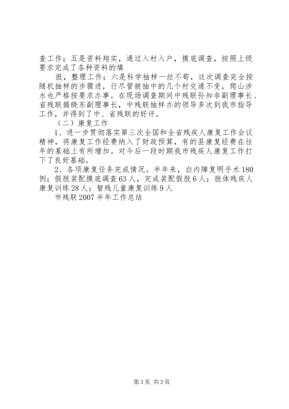 XX年上半年市商务工作总结 _第3页