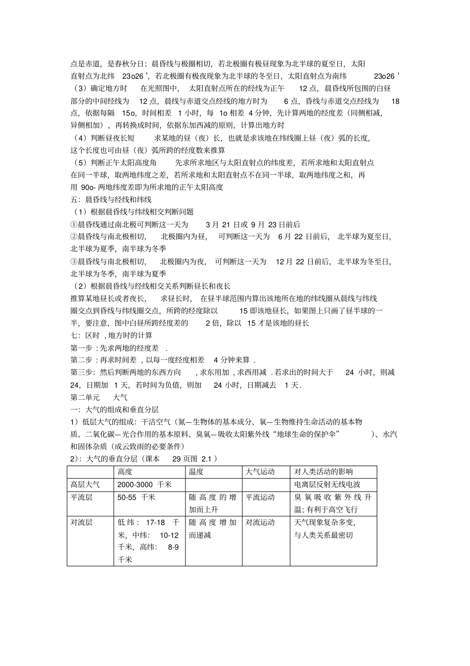 备战高中地理会考_复习资料总结剖析_第2页