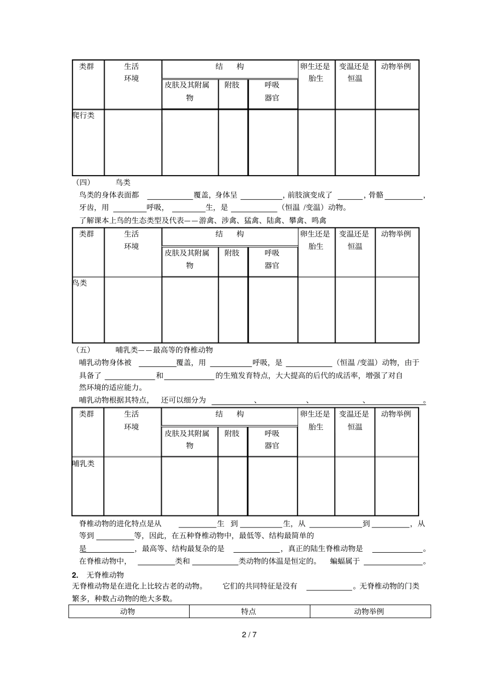 复习四生物主要类群_第2页
