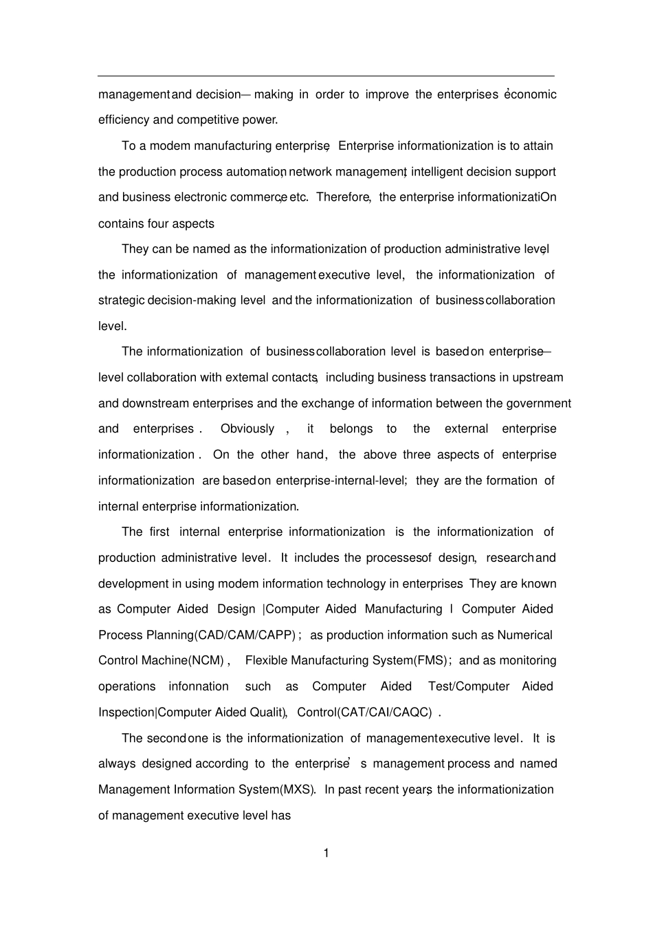 外文翻译--企业信息化对企业竞争战略的影响_第2页