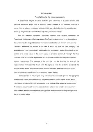 外文翻译PID控制器