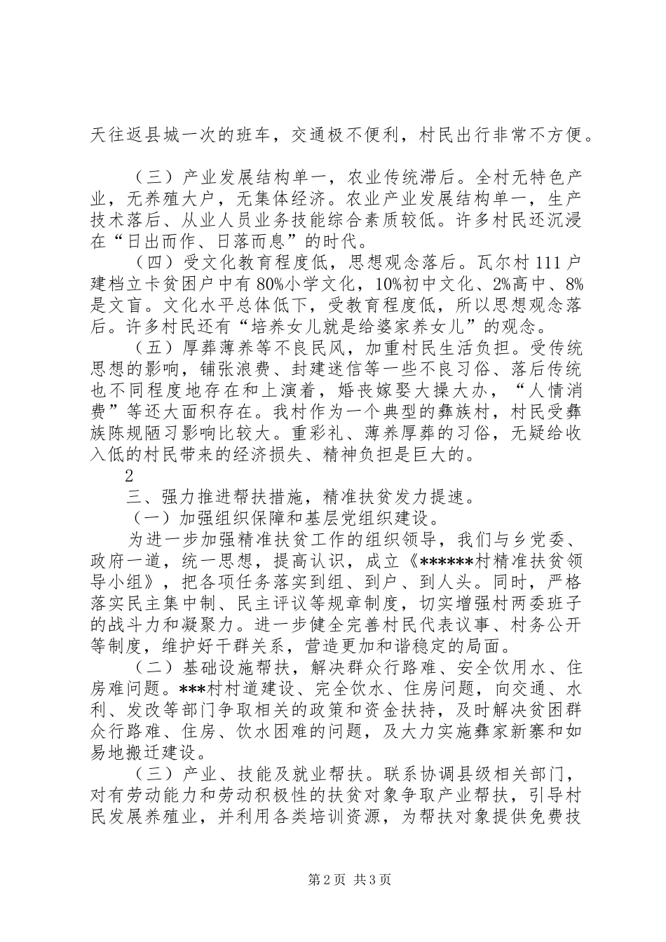 XX年第一书记工作总结 _第2页